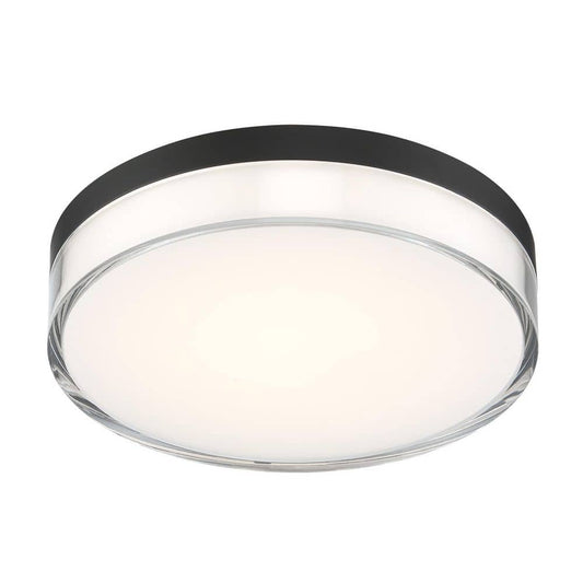 Minka Lavery 749-2-66A-L Vantage LED Flush Mount, 1-Light, 16 Total Watts, 7-in H x 1.5-in W, Coal Black