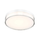 Minka Lavery 749-2-L Vantage 7" Wide LED Flush Mount Ceiling Fixture with Clear Acrylic Diffuser White