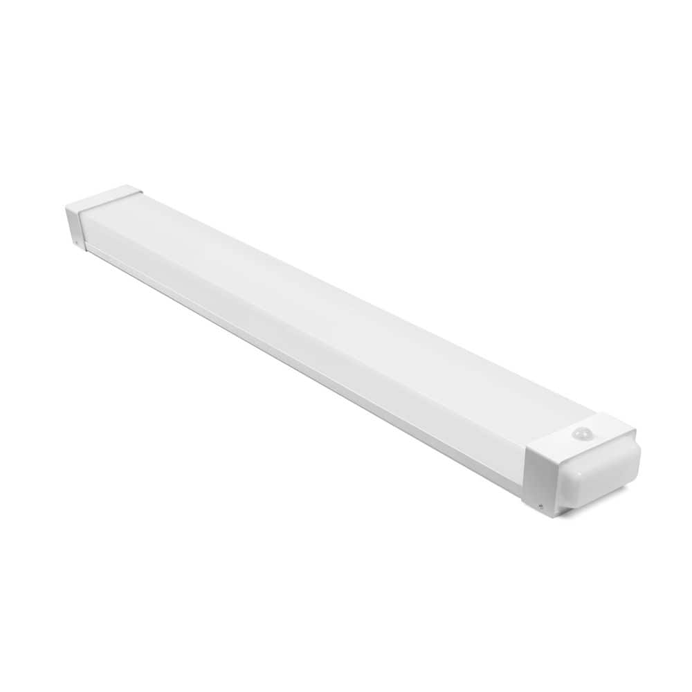 1-Pack 4 ft. White Integrated LED Wrap Light with Motion Sensor and Adjustable CCT plus Night Light at 4000 Lumens