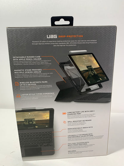 UAG - Rugged Keyboard Folio for Apple 10.2-Inch iPad (9th/8th/7th Generations) with Trackpad and Bumper Case - Black