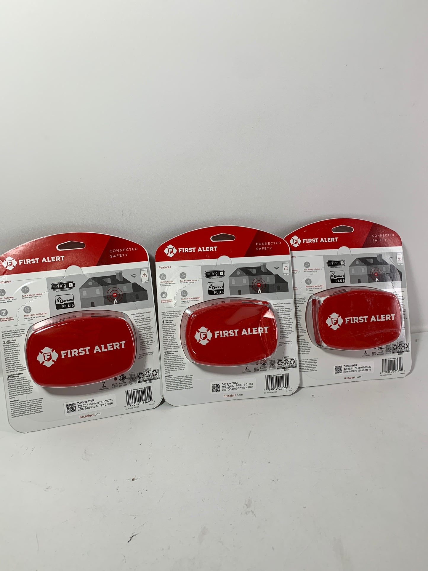 First Alert Z-Wave Smoke and Carbon Monoxide Alarm, 3-pack