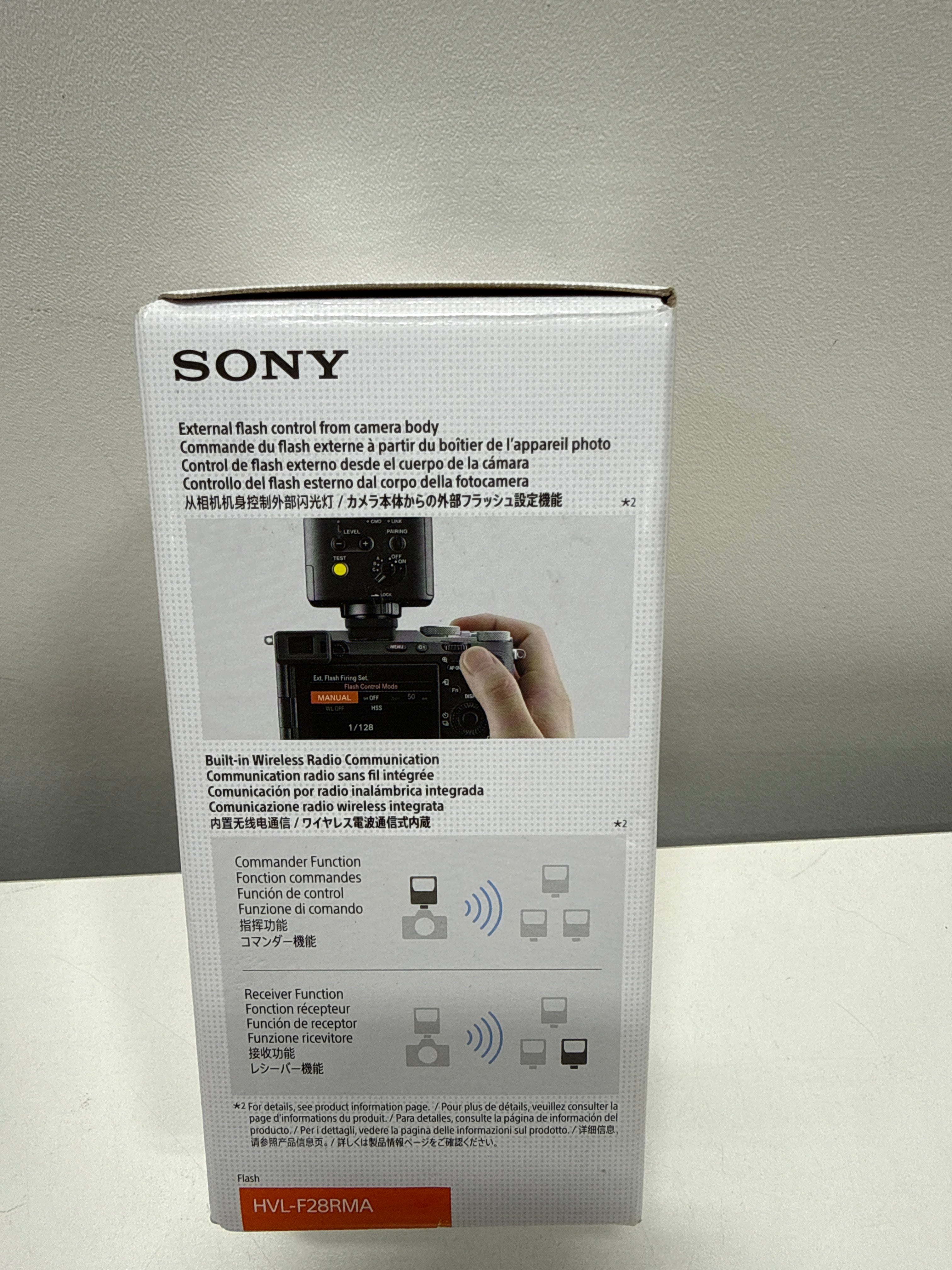 Sony Hvl-F28RMA External Flash with Wireless Remote Control - Black