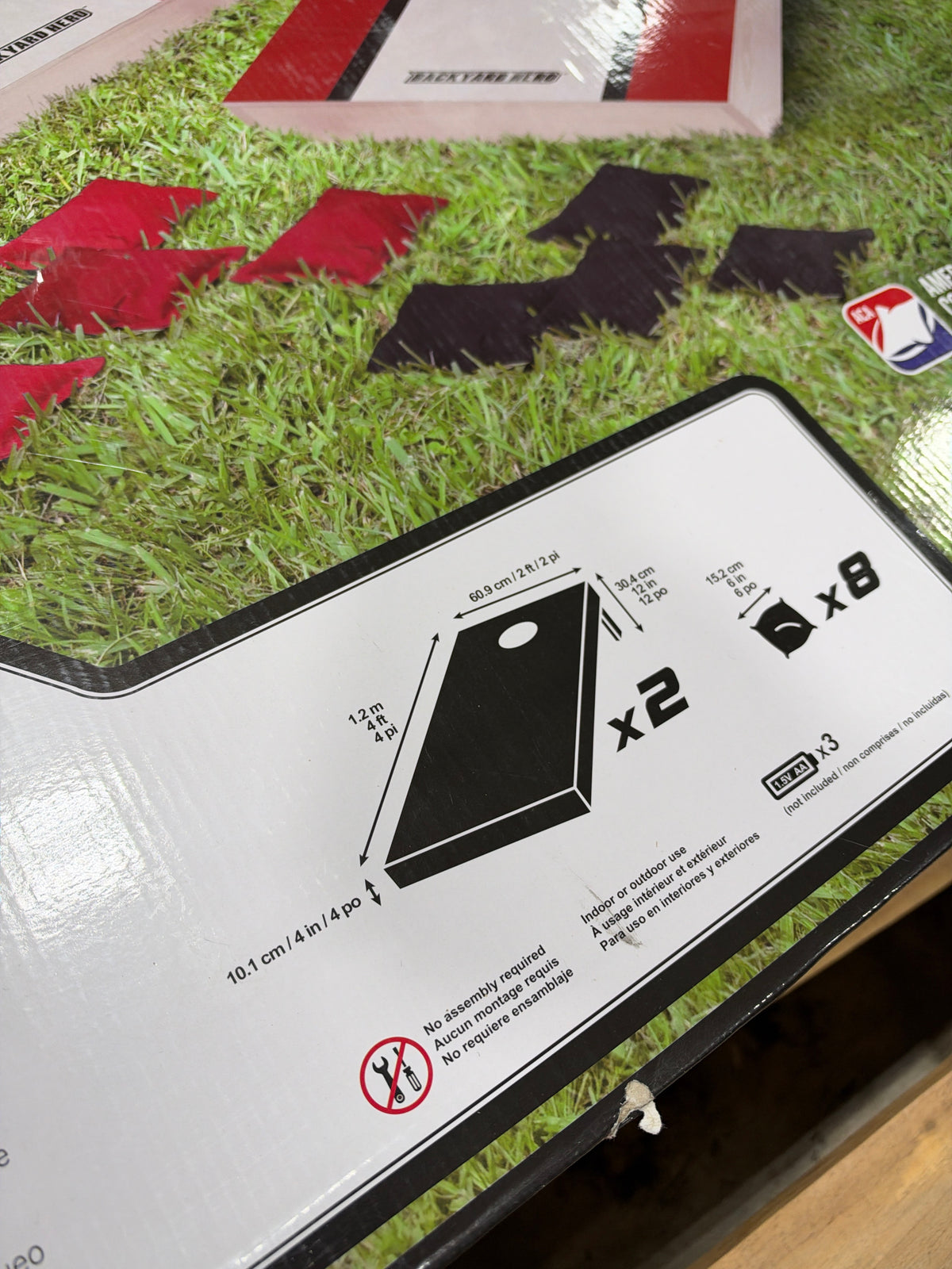 Backyard Hero Official Size Cornhole Set