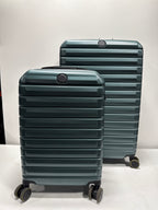 Lightly Used Delsey Paris 2-piece Hardside Luggage Set - Dark Green - *Luggage & Travel
