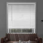 Midnight White Cordless Blackout Vinyl Mini Blind with 1 in. Slats - 31 in. W X 36 in. L