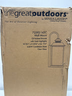 Minka Lavery Outdoor Wall Light 72592-143C Miner's Loft Exterior Wall Lantern, 4-Light 160 Watts, Oil Rubbed Bronze