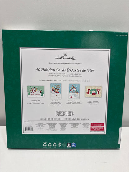Hallmark Traditional Holiday Card Assortment, 40 Pack (Peanuts Icons)