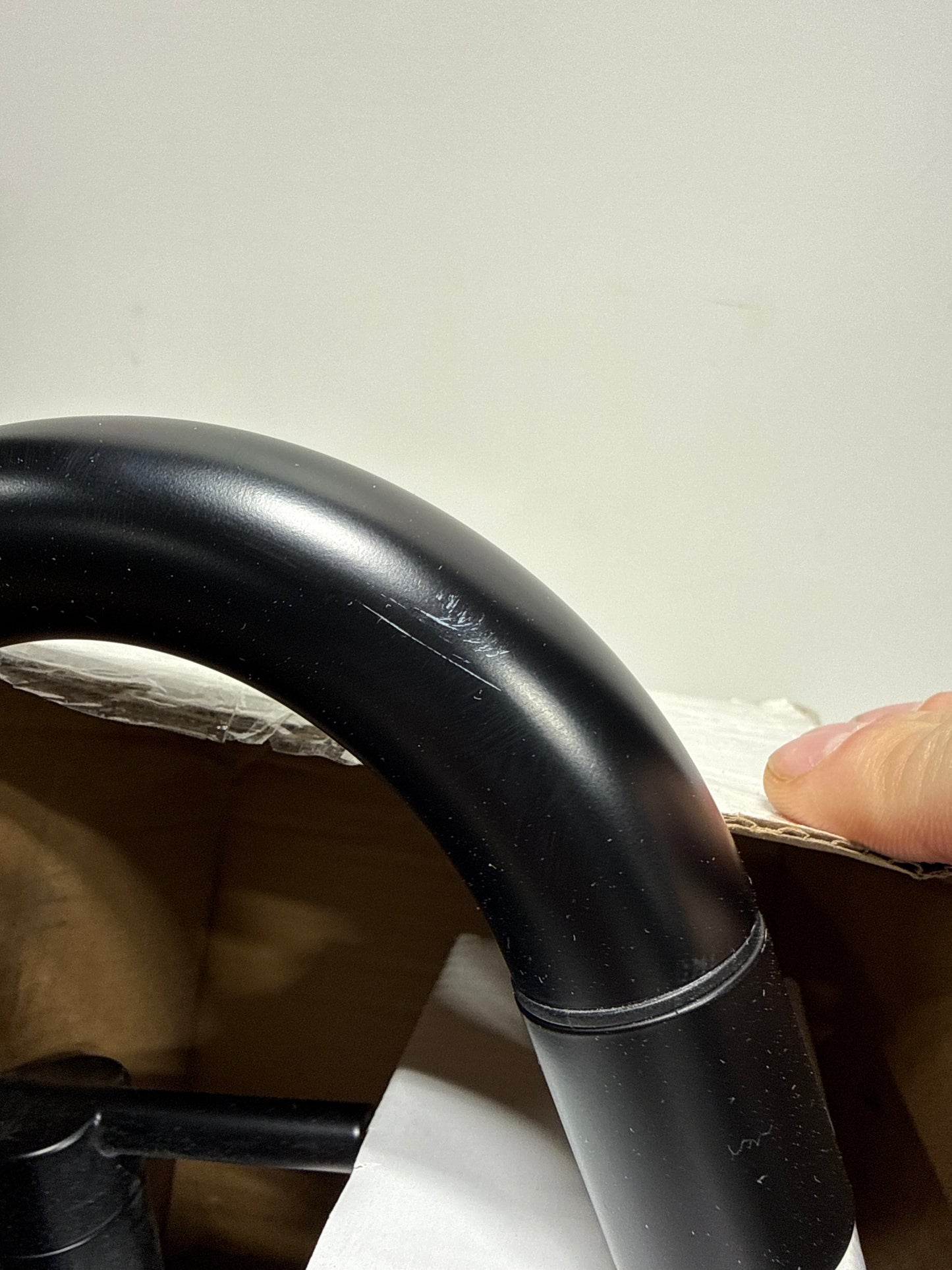 Scratch Delta Nicoli Centerset Pull-Down Bathroom Faucet Matte Black 25749LF-BLPD