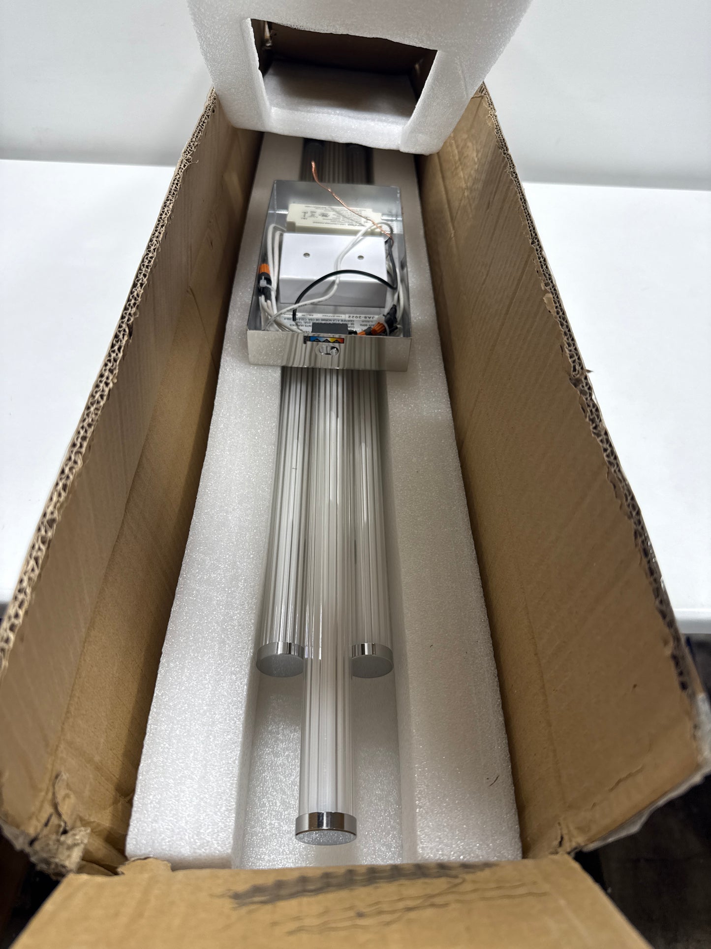 Polished Chrome LED Bathroom Vanity Light Light from the Talbott Collection