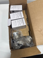 3-Light Brushed Nickel Ceiling Fan Shades LED Light Kit