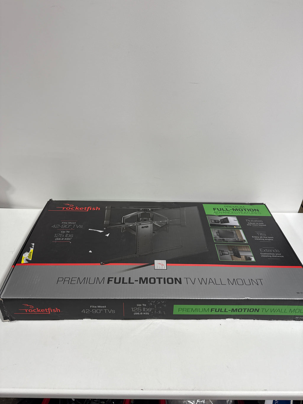 Rocketfish - Full-Motion TV Wall Mount for Most 42’’–90’’ TVs — Extends 26’’ - Black - *TV & Home Theater