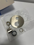 Missing Part Grohe 24 107 Grohtherm Thermostatic Valve Trim Only with Dual Lever Handles and Volume Control - Less Rough in Brushed Nickel