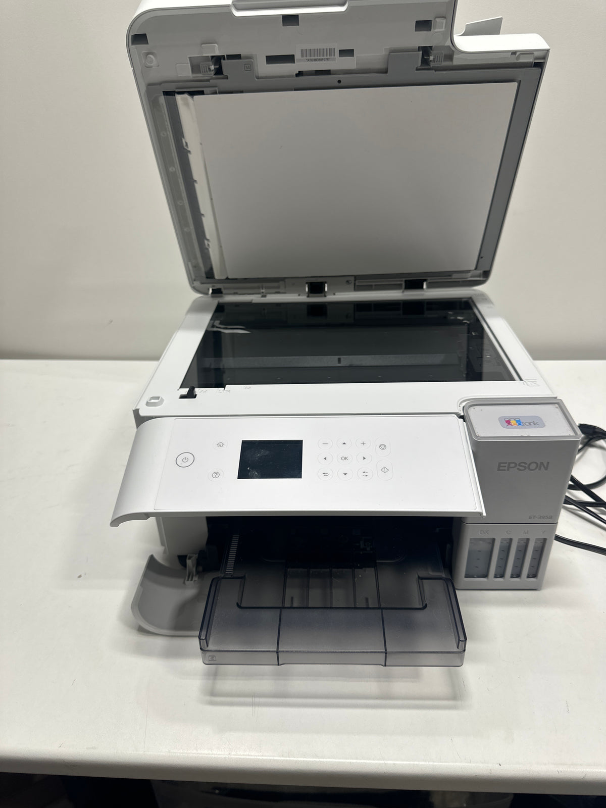 Used Epson EcoTank ET-3958 Wireless All-in-One Color Supertank Printer, Refillable Tanks, 2.4" Color Screen