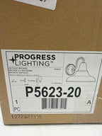 Progress Lighting P5623-20 District Collection 1-Light Farmhouse Outdoor Wall Lantern Light, Antique Bronze, 12" W x 10-1/2" H