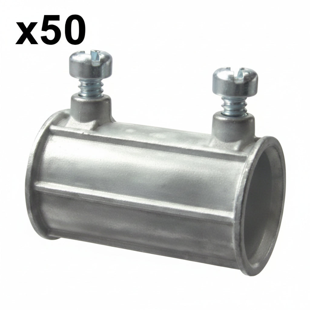 50 x Halex Coupling Set Screw EMT in 1/2in