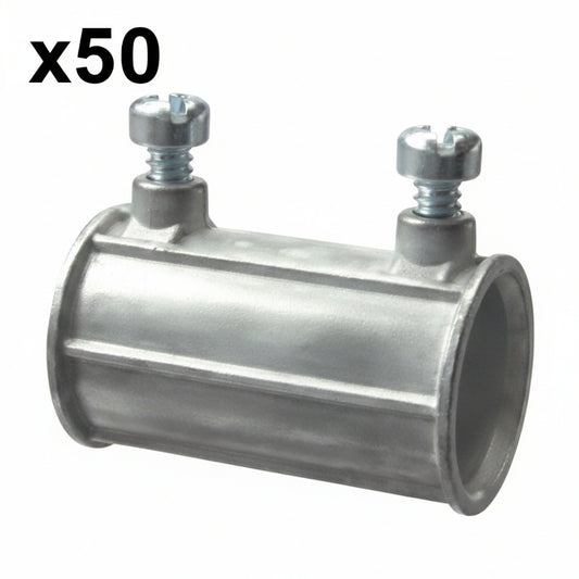 50 x Halex Coupling Set Screw EMT in 1/2in
