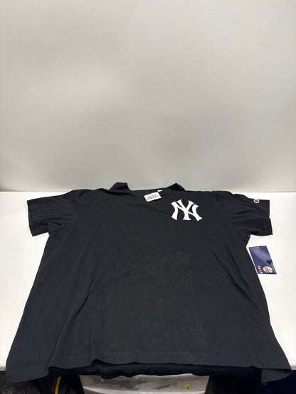 MLB New York Yankees Men's Champion Black Heavyweight T-Shirt - XXL
