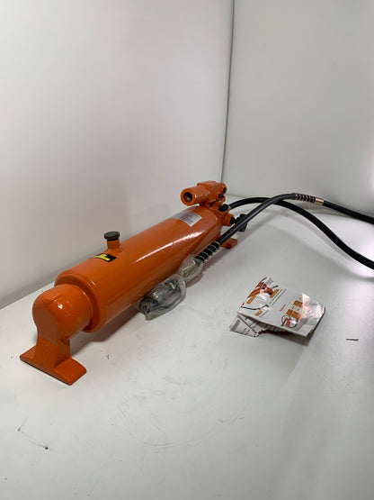 Missing Handle Hydraulic Hand Pump CP-700-2 10000psi, 3200CC Hydraulic Hand Pump Manual Lifting Pump, Ultra-high Pressure Hydraulic Hand Pump Kit with 2M/78.7" Oil Pipe Single Acting for Hydraulic Tools