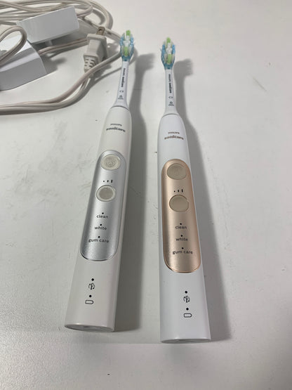 Used Philips Sonicare Optimal Clean Rechargeable Electric Toothbrush X2