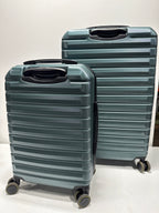 Lightly Used Delsey Paris 2-piece Hardside Luggage Set - Dark Green - *Luggage & Travel