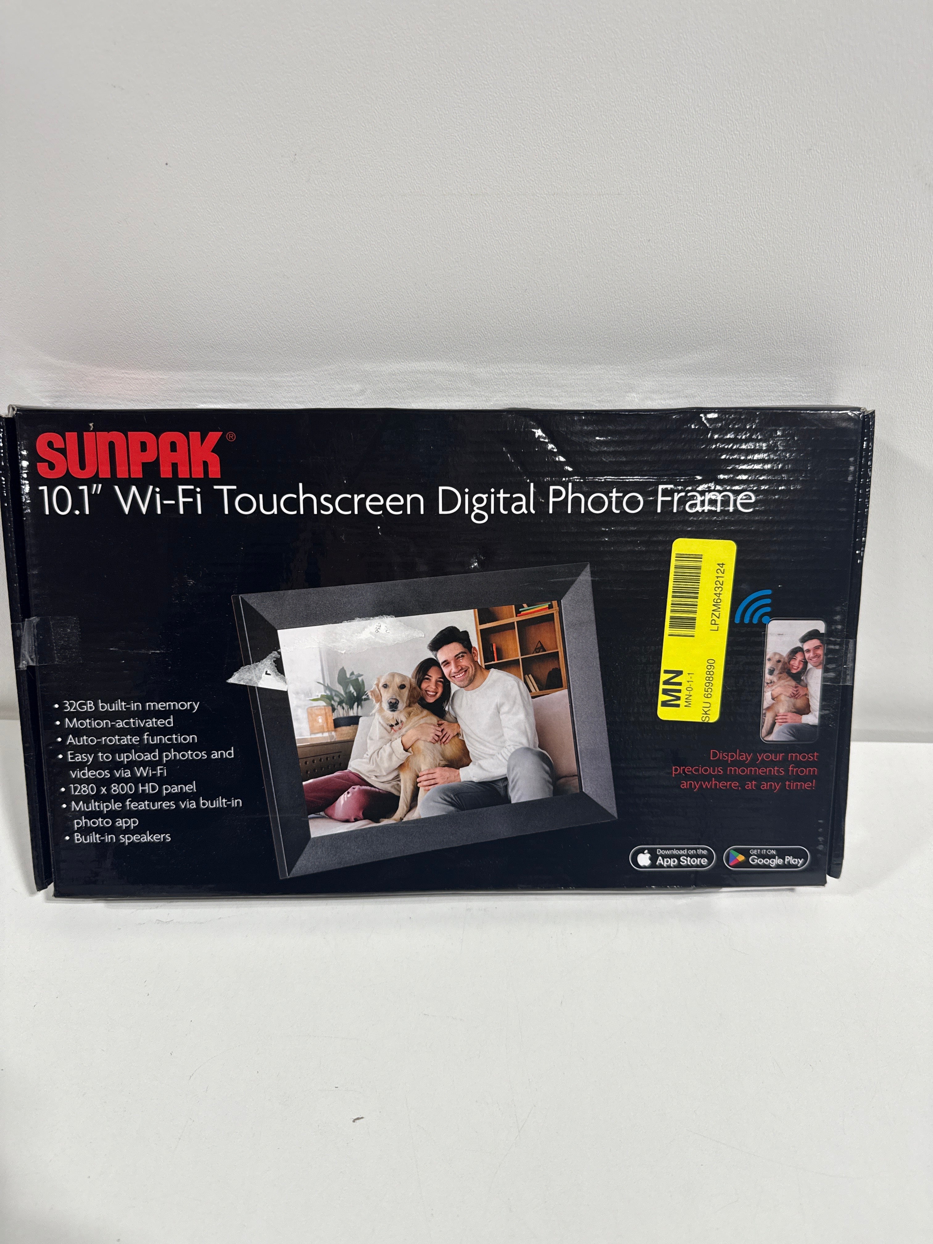Sunpak - 10.1” Wi-Fi Touchscreen Digital Frame - Black - *Cameras Camcorders & Drones