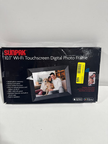 Sunpak - 10.1” Wi-Fi Touchscreen Digital Frame - Black