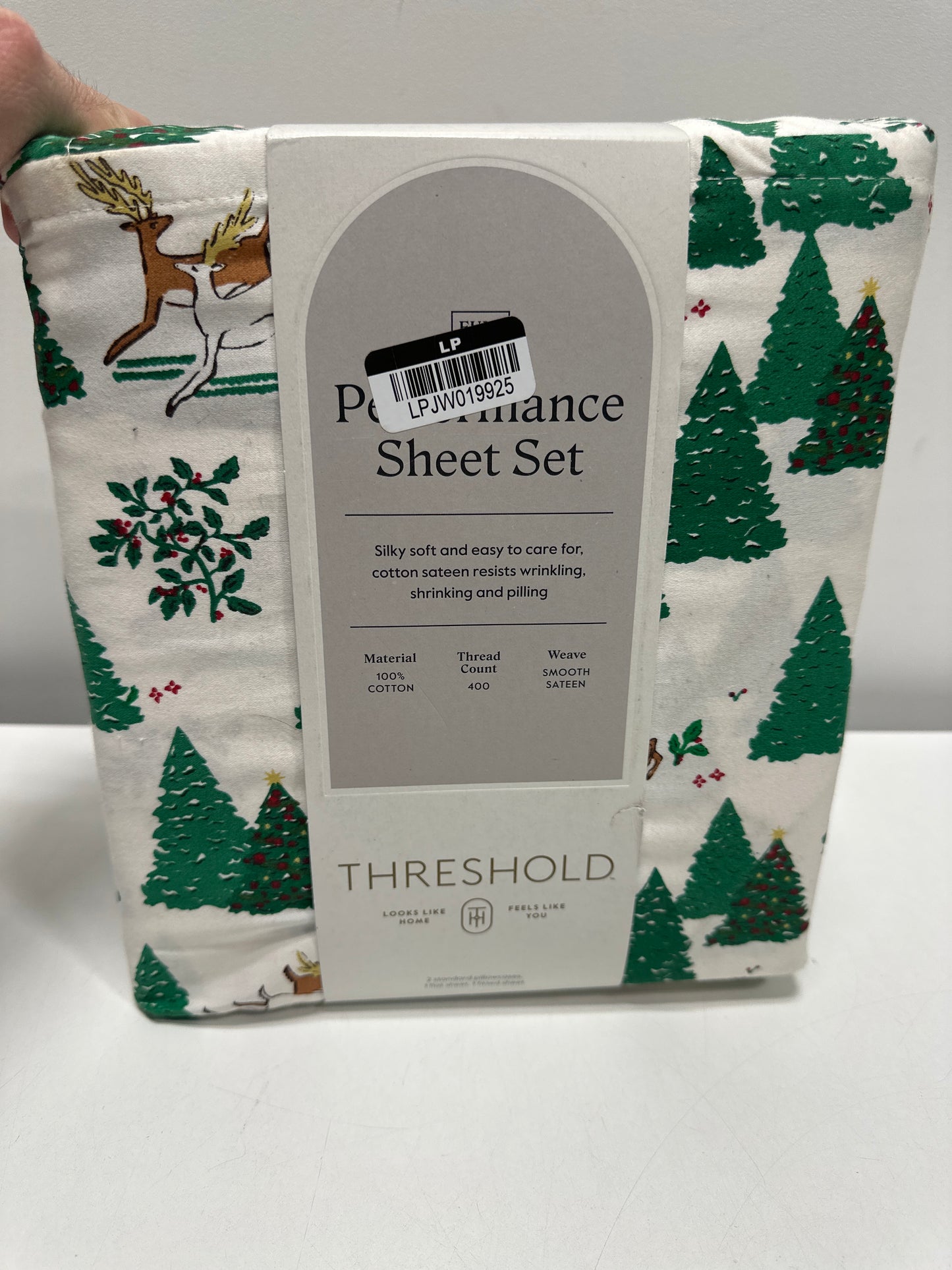 Full 400 Thread Count Christmas Holiday Performance Sheet Set Winter Scene - Threshold™ - *Bedding