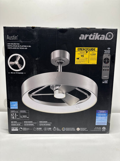 Artika Austin 23" LED Ceiling Fan Fandelier, 2000 Lumens LED Fandelier