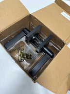 Kwikset Halifax Entry Door Handle with Lock and Key, Secure Keyed Reversible Lever Exterior, For Front Entrance and Bedrooms, Matte Blac