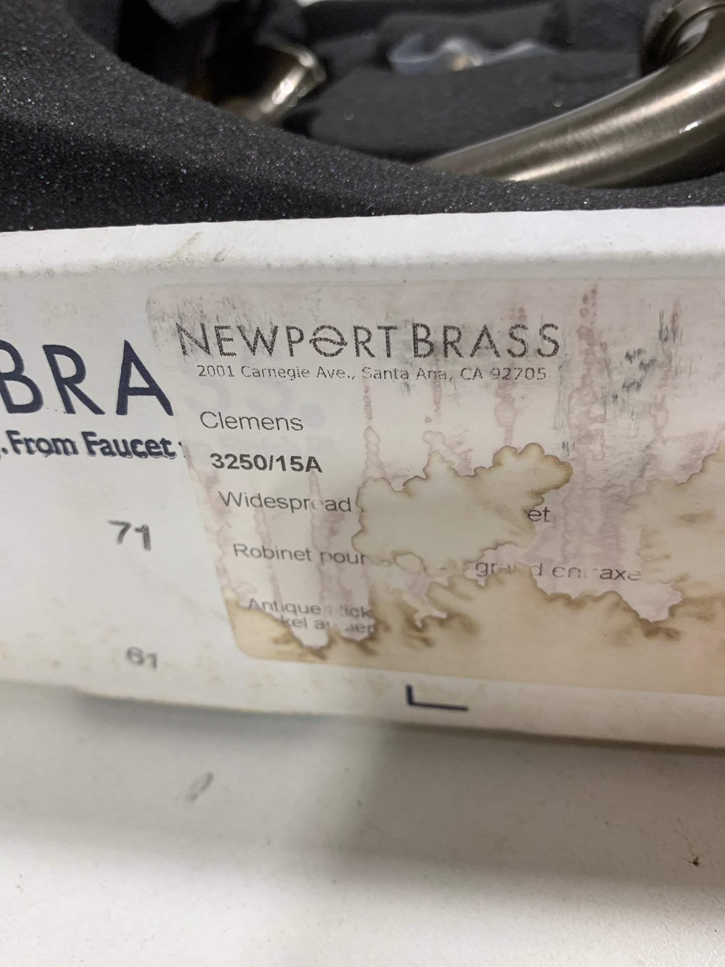 See Desc Newport Brass Clemens Widespread Lavatory Faucet Antique Nickel - 3250/15