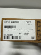 EMTEK Square Rosette Dummy, Pair with Matching Finish Geneva Lever - 5050GVUS10B - Oil Rubbed Bronze (US10B)