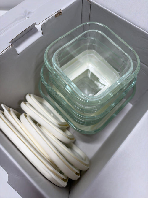 Used Trudeau 12-piece Glass Airtight Food Containers
