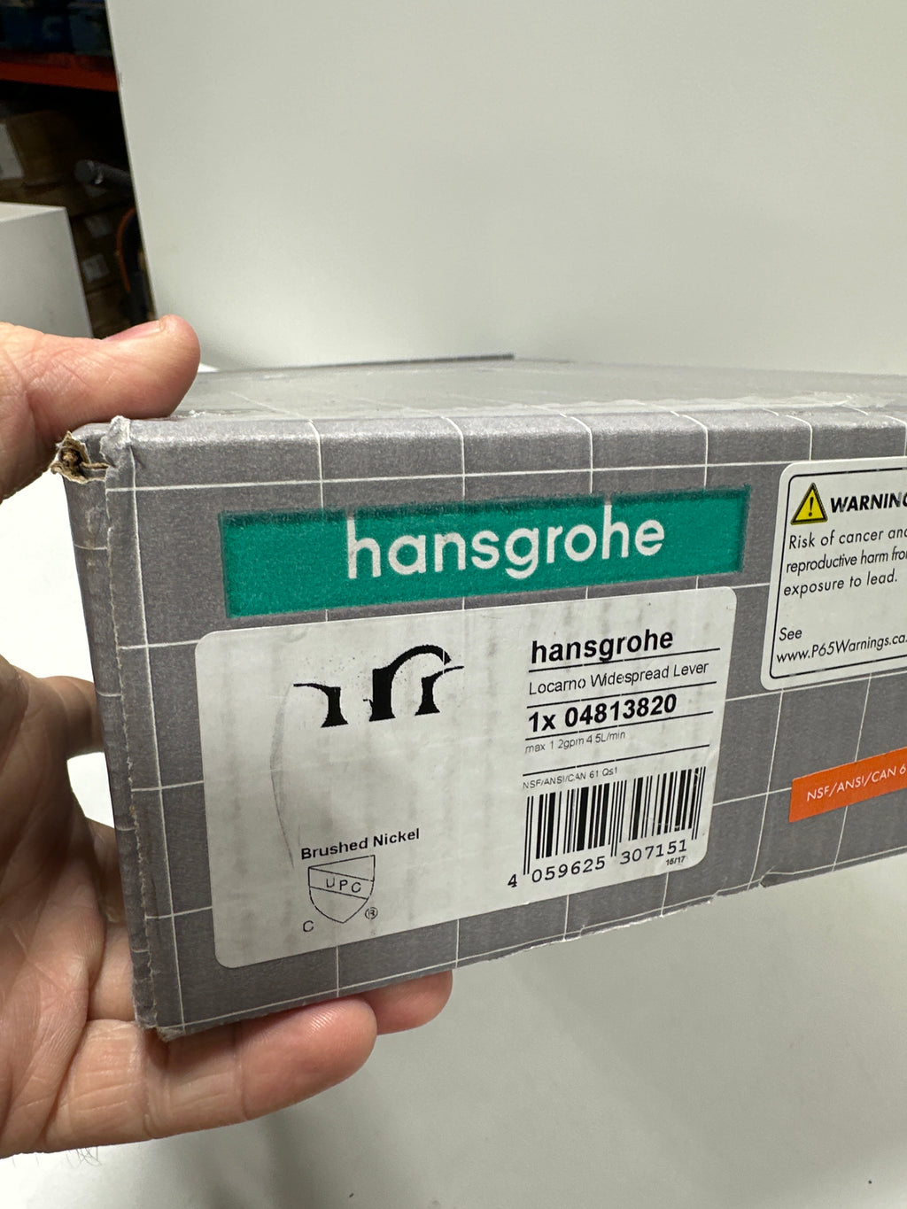 hansgrohe Locarno Widespread 2-Handle 3-Hole Bathroom Sink Faucet1.2 GPM Flow Rate, in Brushed Nickel, 04813820