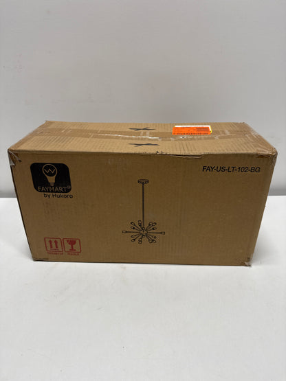 Alfa 18-Light Indoor Sputnik Chandelier with Mate Black Finish