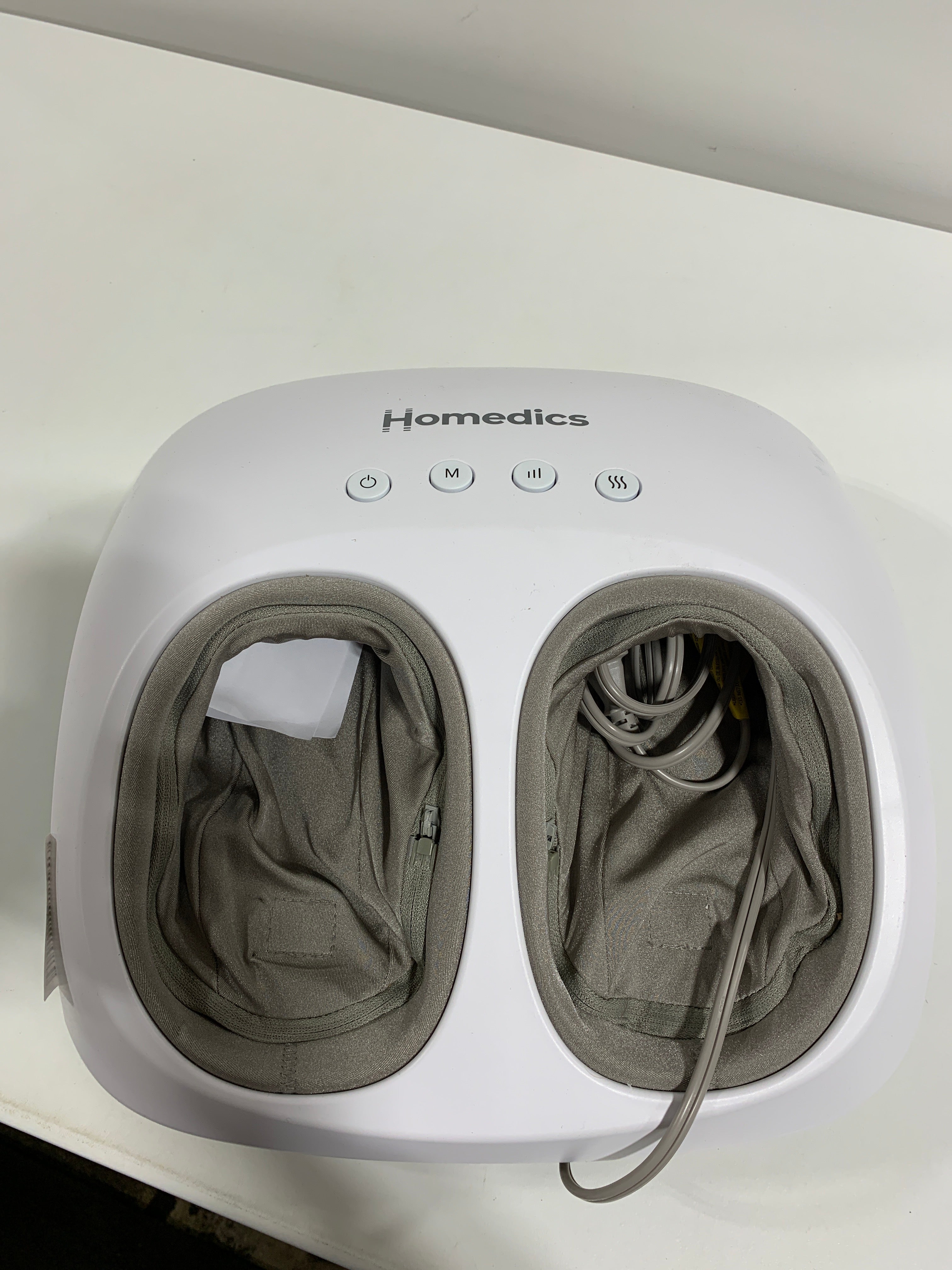 Used HoMedics Shiatsu + Air 4.0 Foot Massager with Heat, Gray