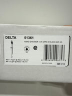Delta Faucet Slide Bar Hand Held Shower with Hose, Chrome