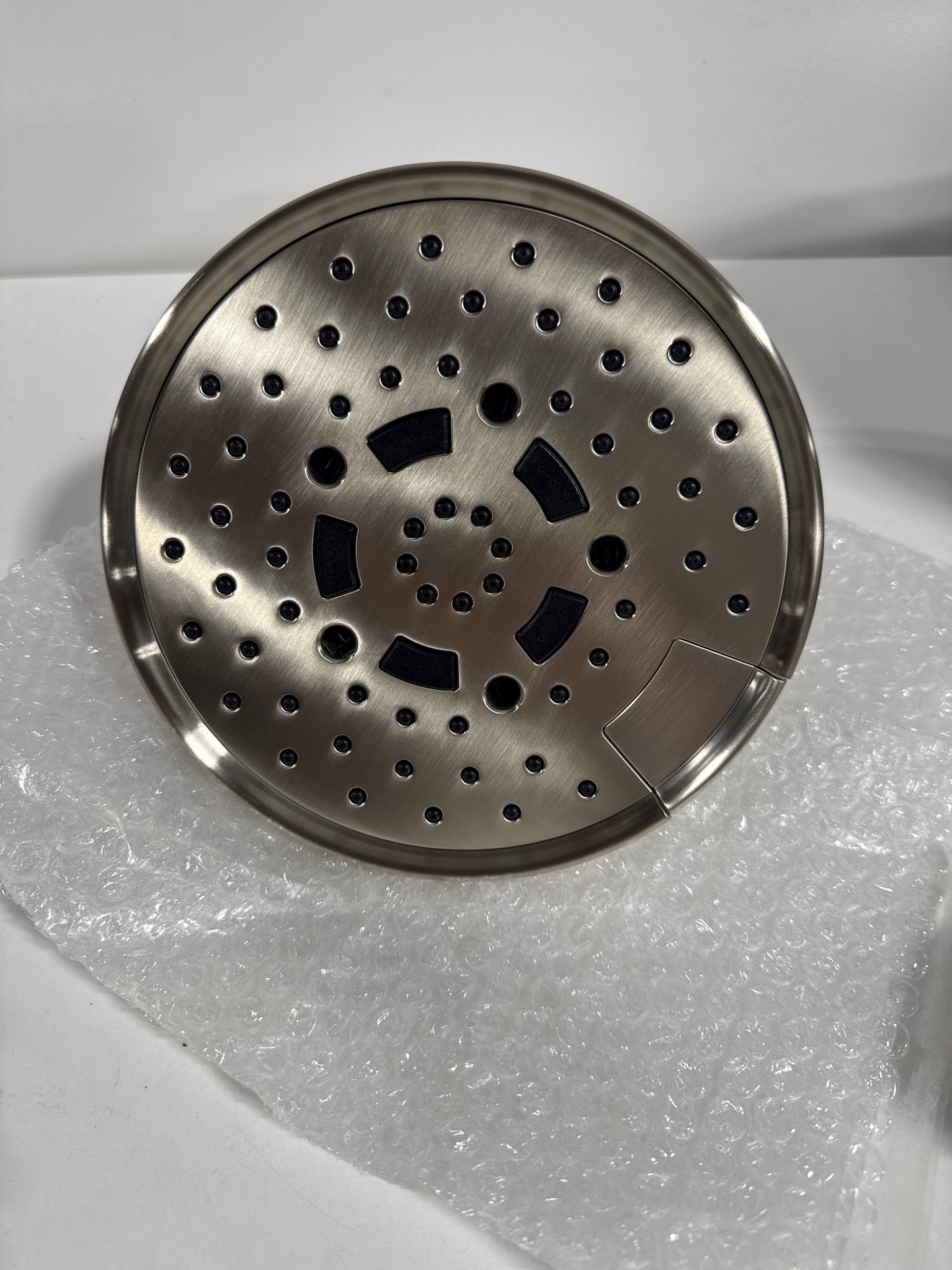 Brizo 87495 Essential 1.75 GPM Multi Function Shower Head with H2Okinetic and Touch Clean Technologies Brilliance Brushed Nickel