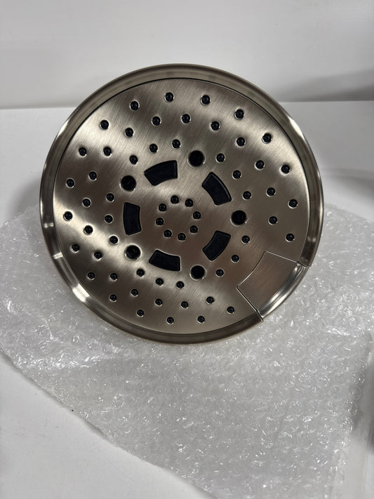 Brizo 87495 Essential 1.75 GPM Multi Function Shower Head with H2Okinetic and Touch Clean Technologies Brilliance Brushed Nickel