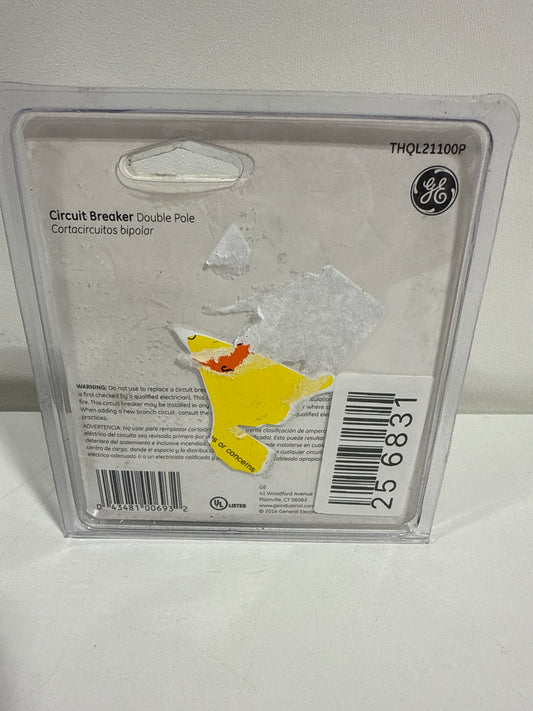 GE THQL21100P Q-Line 100 Amp 2 in. Double-Pole Circuit Breaker