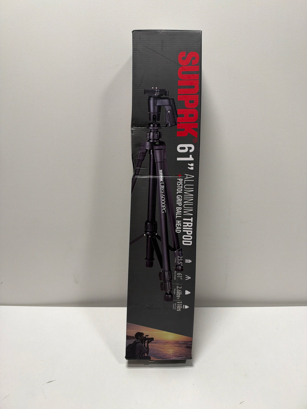 Sunpak - PlatinumPlus Ultra 6000PG 61" Tripod - Black