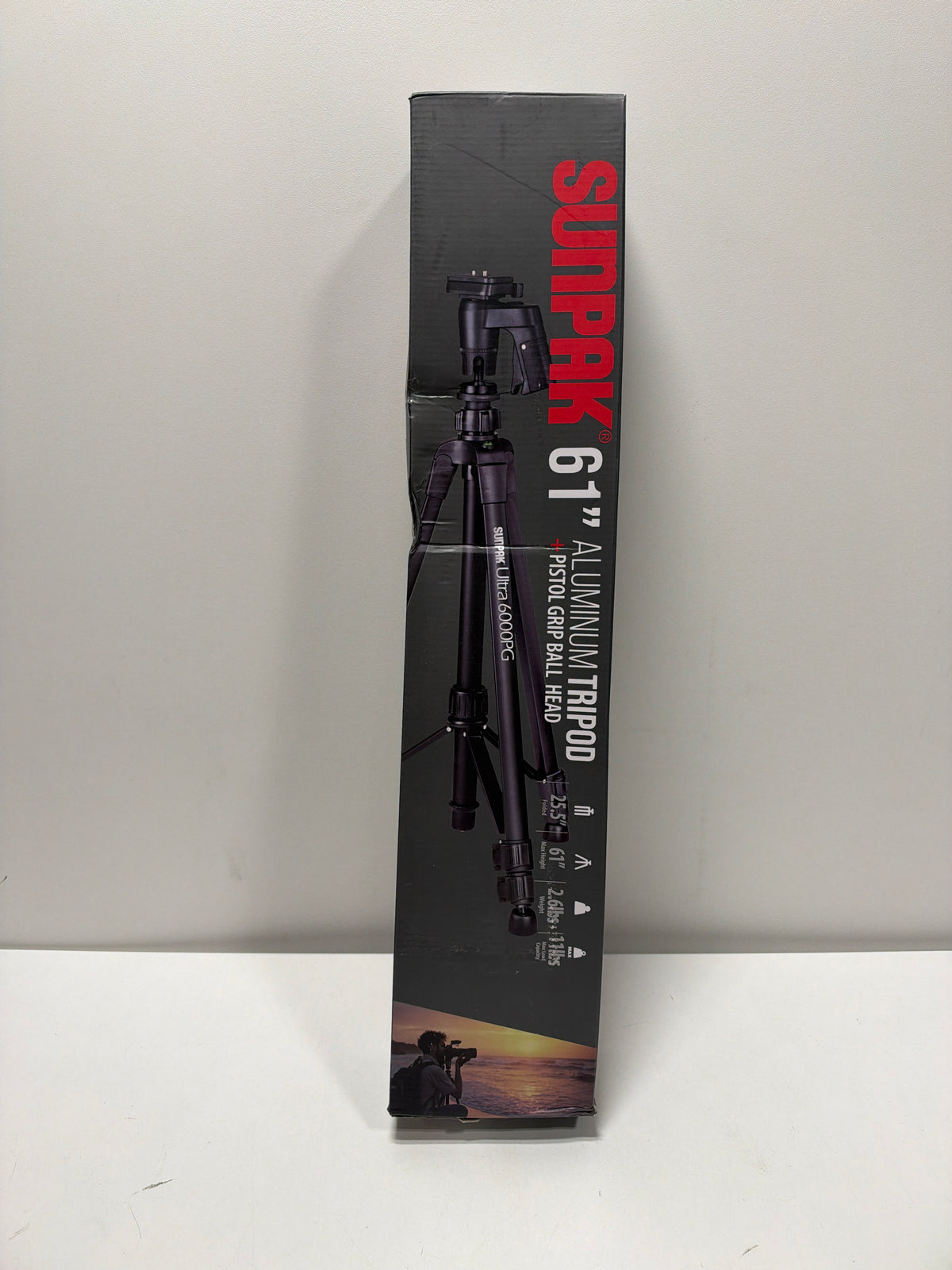 Sunpak - PlatinumPlus Ultra 6000PG 61" Tripod - Black