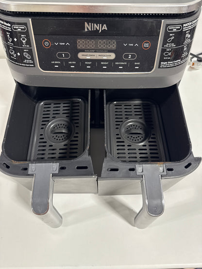 Used Nutri Ninja Foodi 6-in-1 8qt 2-Basket Air Fryer with DualZone Technology