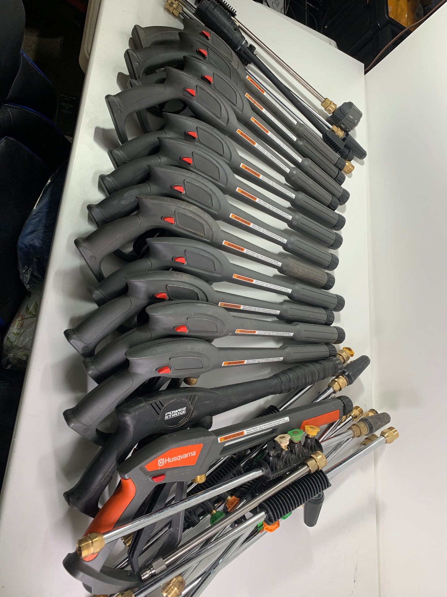 HUSQVARNA Lot of Pressure Washer Wands and Attachments