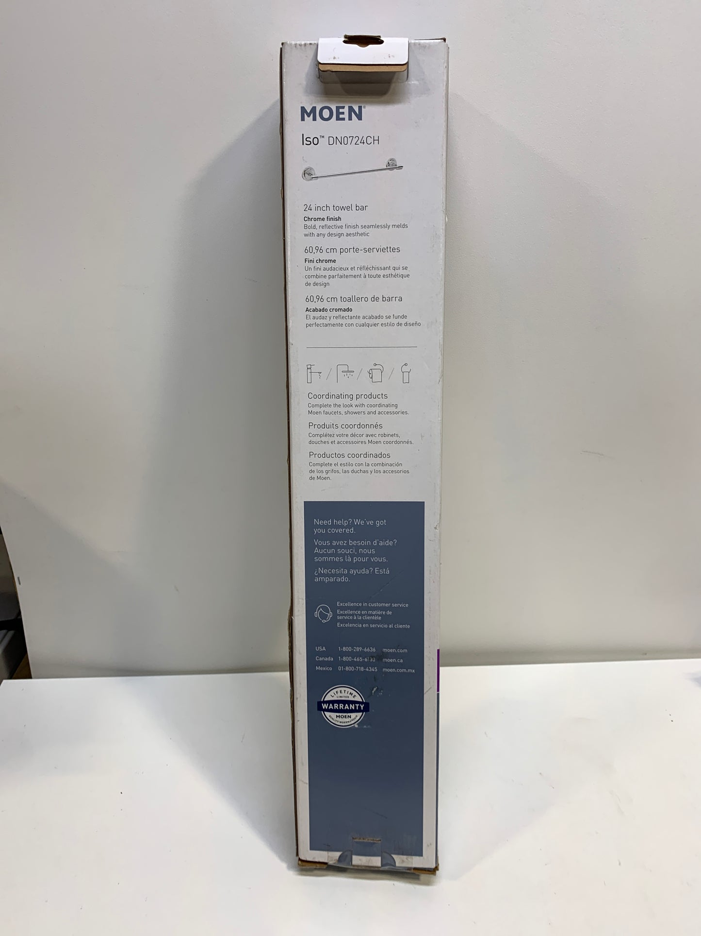 Moen DN0724CH Chrome 24 Towel Bar