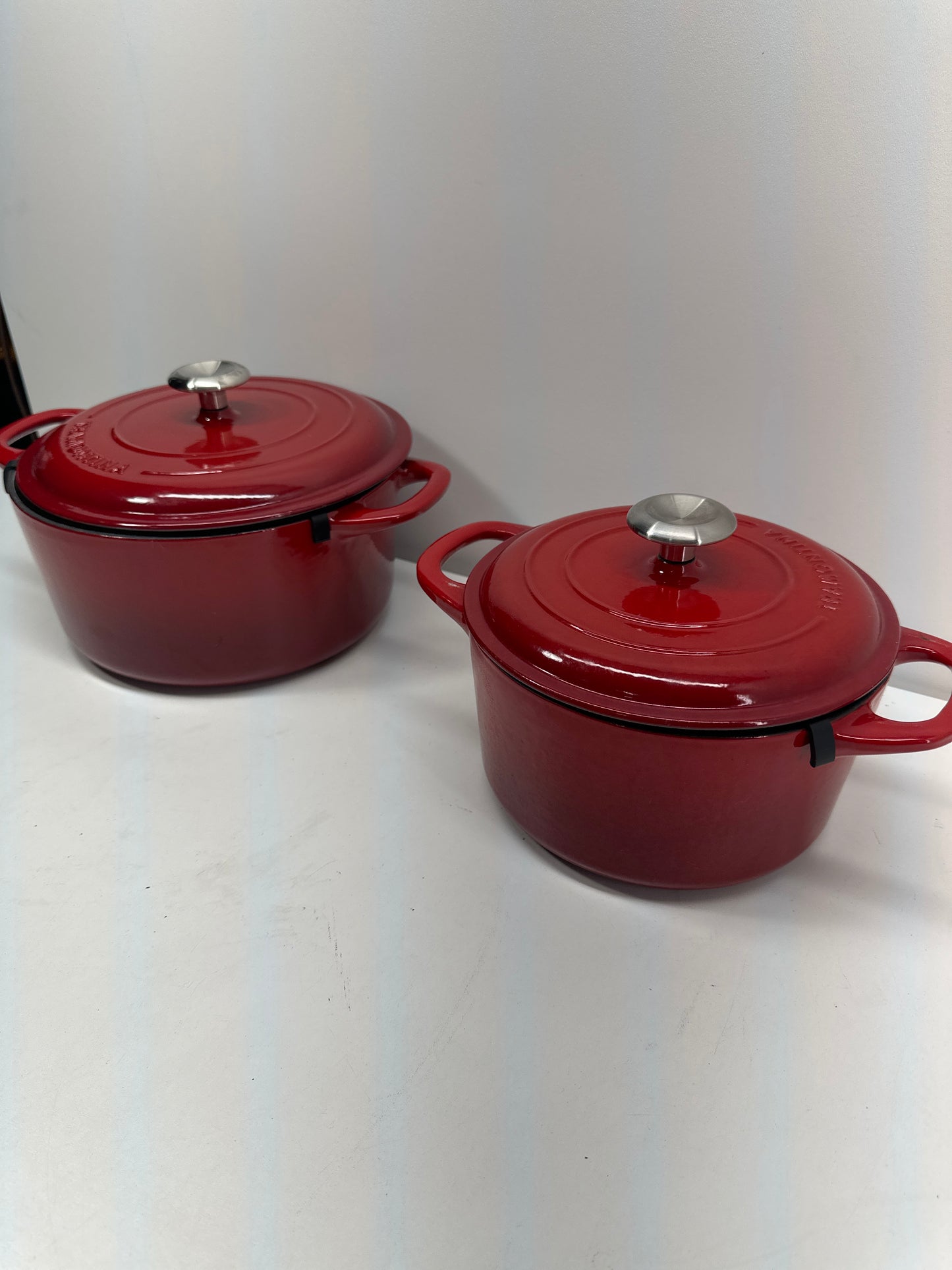 Used Tramontina Enameled Cast Iron Dutch Oven, 2-pack