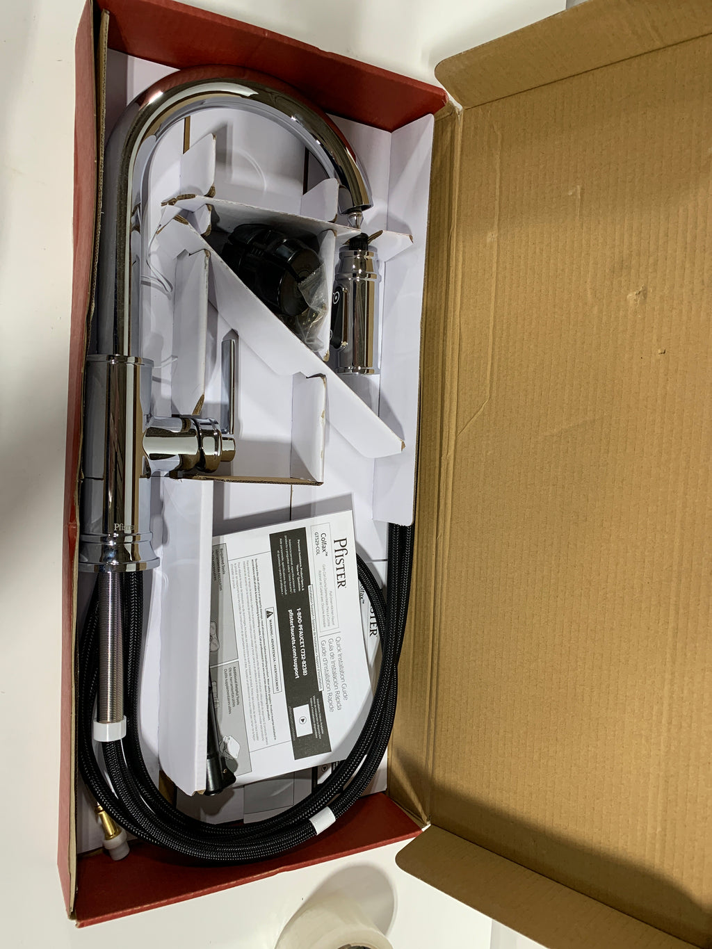 Scratch Pfister GT529-COL Colfax 1.8 GPM Single Hole Pull Down Kitchen Faucet Polished Chrome Faucet Kitchen Single