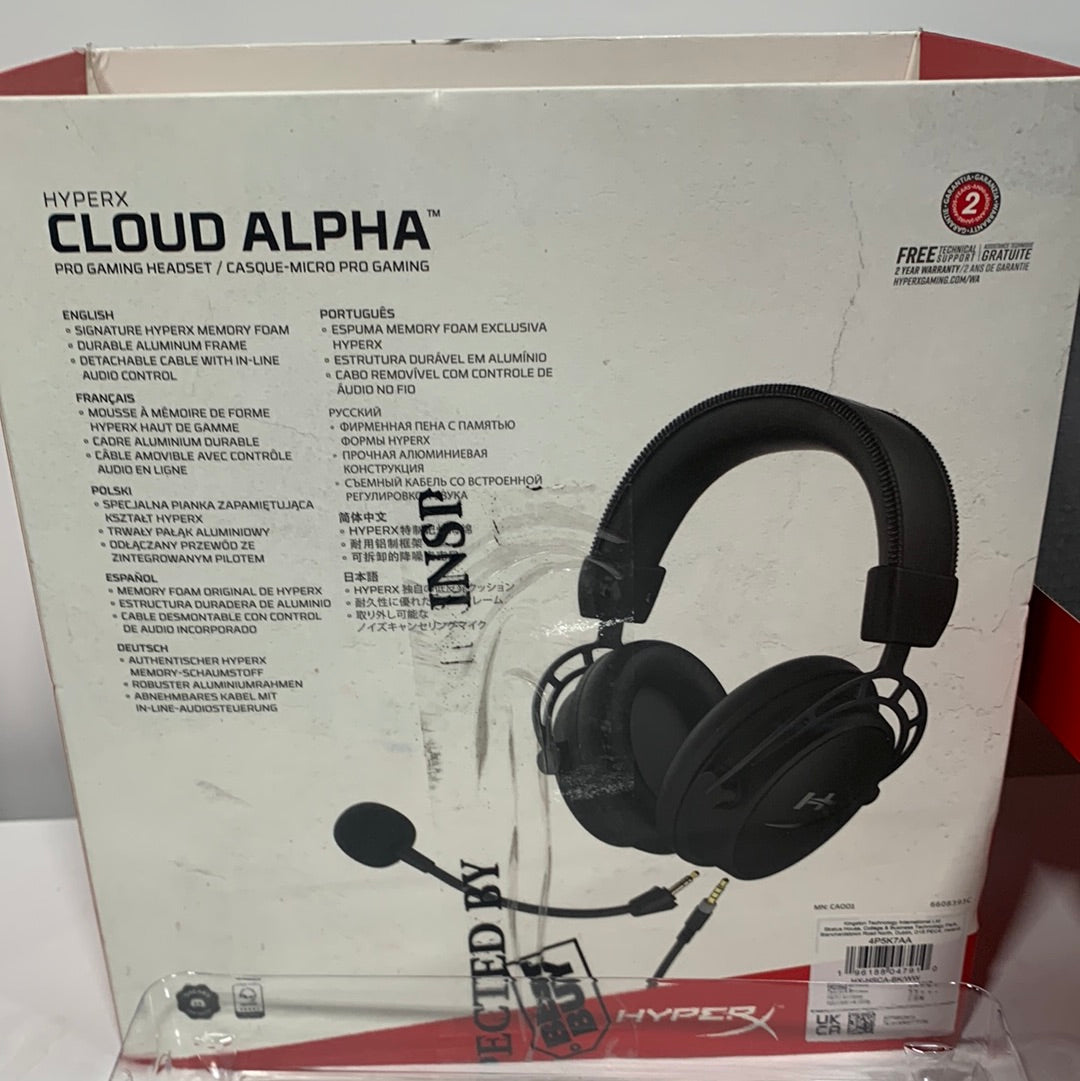 HyperX - Cloud Alpha Wired Stereo Gaming Headset for PC, Xbox X|S, Xbox One, PS5, PS4, Nintendo Switch, and Mobile - Black