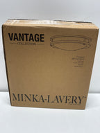 Minka Lavery 712-66A-L Round Low Profile LED Flush Mount Ceiling Light, 1-Light 18 Watt, 3" H x 12" W, Coal