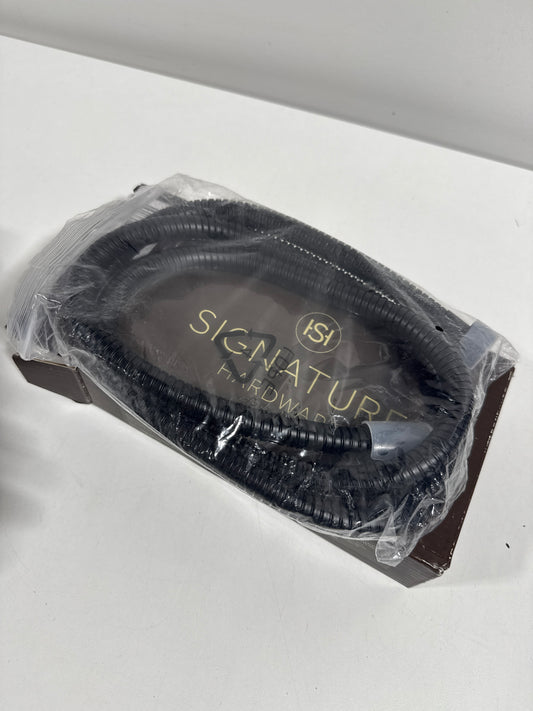 Signature Hardware 948938 60" Stretchable Hand Shower Hose Matte Black