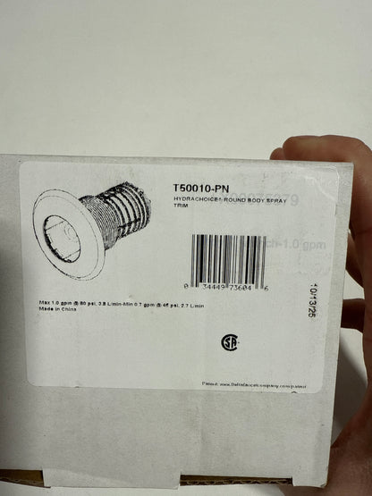 Delta T50010 Round Body Spray Trim Only for Delta HydraChoice - Less Body Spray and Rough in Polished Nickel